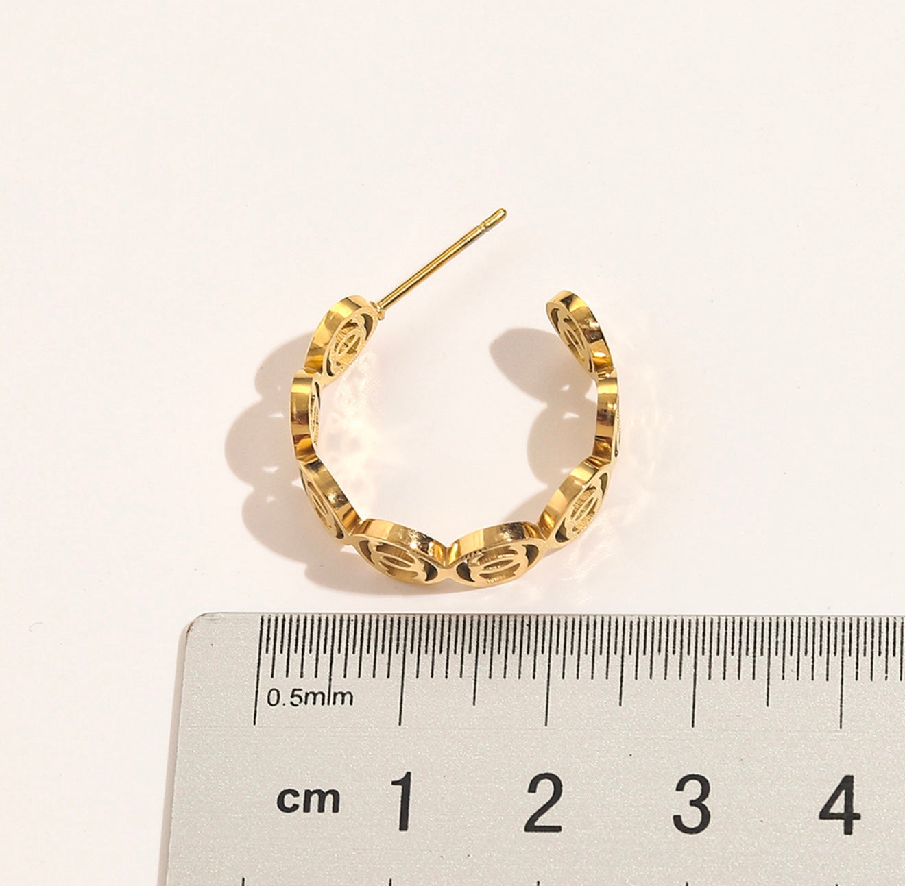 Classic gold earrings